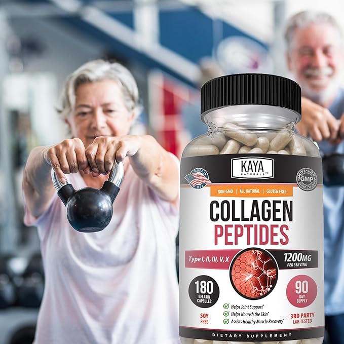 Kaya Naturals Collagen Complex, 180 Count (180 Capsules)