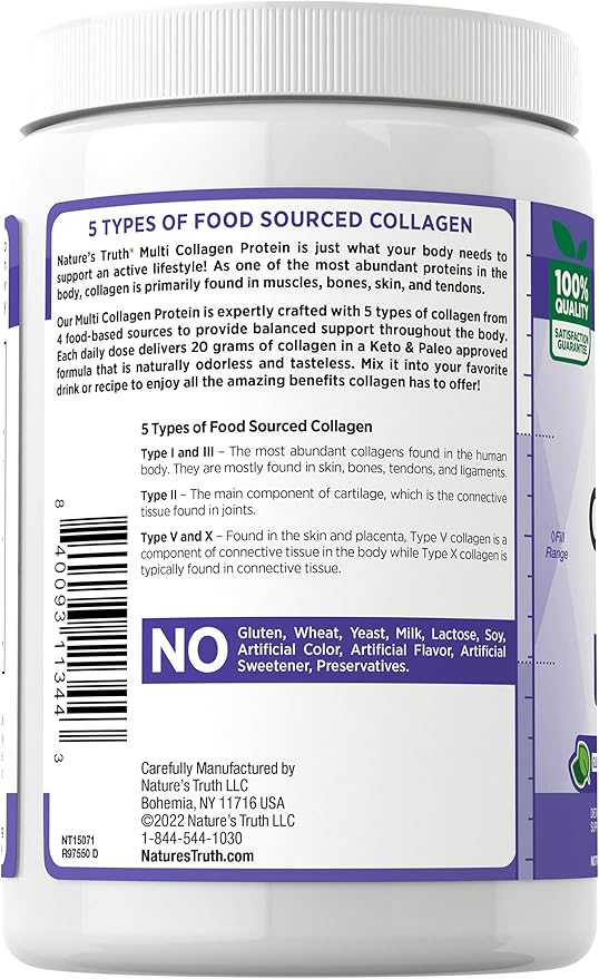 Nature's Truth Multi Collagen Powder 9 oz