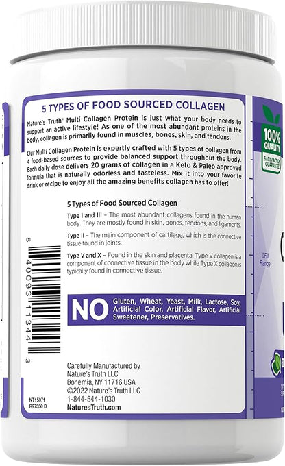 Nature's Truth Multi Collagen Powder 9 oz