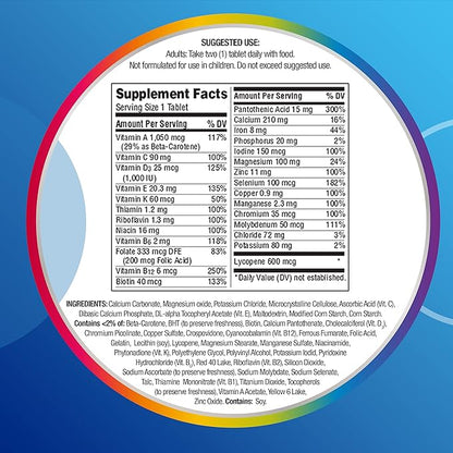 Centrum Multivitamin for Men, Multivitamin/Multimineral Supplement D3, B 250 Count