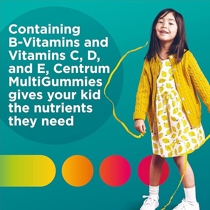Centrum Kids Multivitamin Gummies, Tropical Punch 150 Count, 150 Day