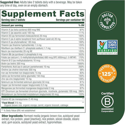 MegaFood Women's Advanced Multivitamin for Women 120 Tabs (60 Servings)