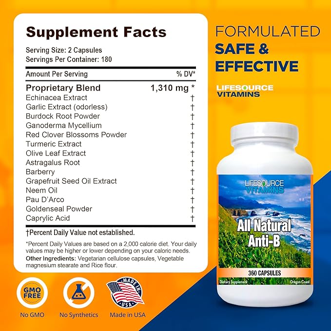 LifeSource Vitamins All Natural Anti-B 14 All 360 Immune