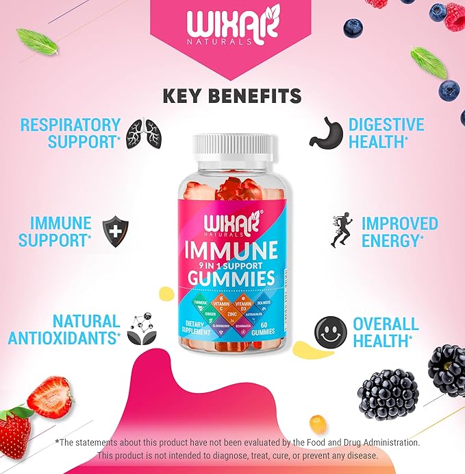 9 in 1 Immune Support Gummies 60 Gummies