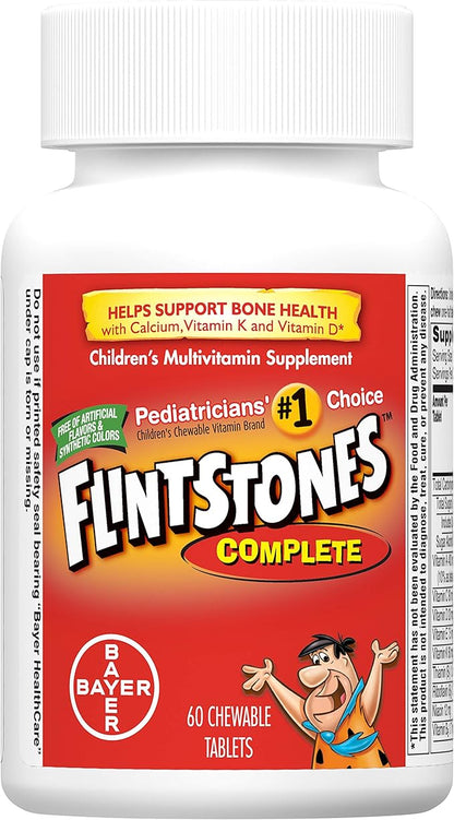 Flintstones Complet Size 60s Flintstones Complete Childrens Multivitamin Supplement Chewable Tabs 60ct