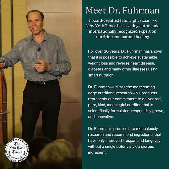 Dr. Fuhrman Daily Whole Food Multivitamin 120 Capsules, 50