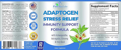 Adaptogen Stress Relief Immune Support Formula 60 Capsules
