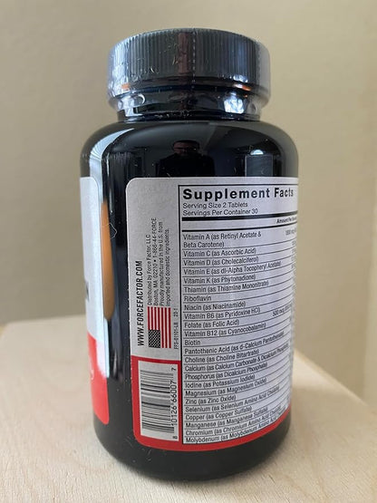 Force Factor Men’s Multivitamins, Multivitamin 27 Vitamins 60 Tablets