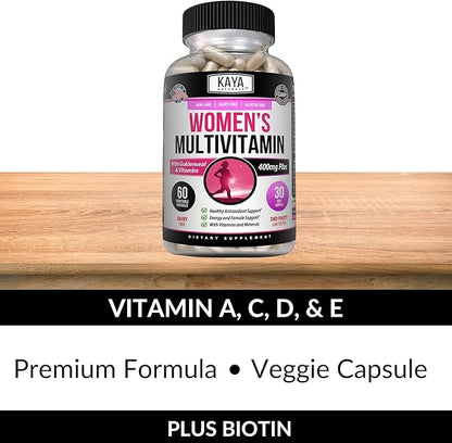Kaya Naturals Women's Multivitamin, Overall Healthy 60 Count