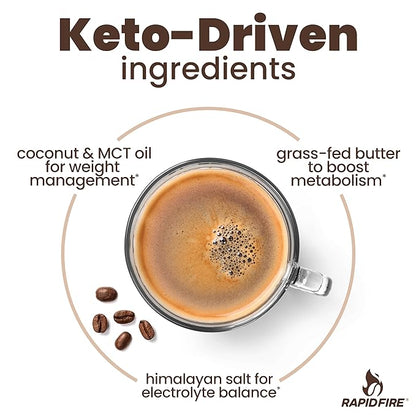 Ketogenic Creamer with MCT Oil for Coffee or Tea, Supports Energy and Metabolism, Weight Loss, Ketogenic Diet 8.5 oz. (20 servings)