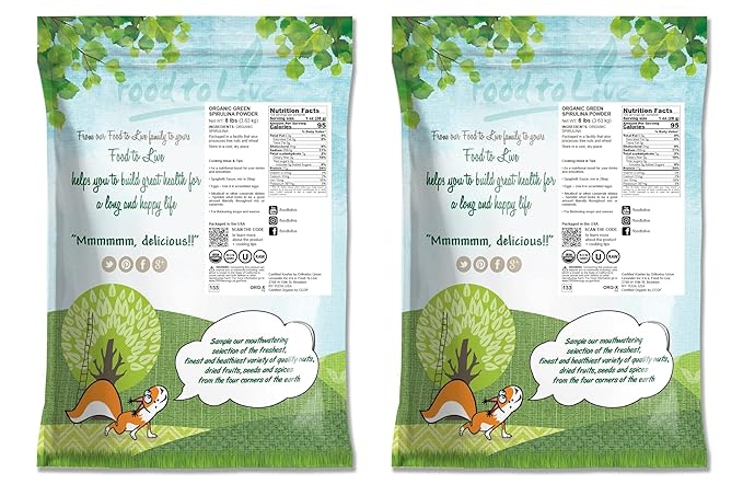 Food to Live Organic Spirulina Powder, 16 Pounds — Non-GMO, Kosher, Raw Blue-Green Algae, Vegan Superfood, Bulk, Non-Irradiated, Pure Vegan Green Protein, Rich in Vitamins & Minerals, Great for Drinks