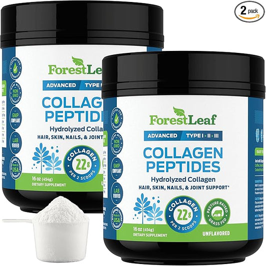 Collagen Peptides Powder Unflavored 1, 2 2 & 3 - 11g Per