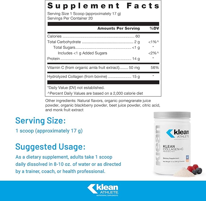 Klean ATHLETE Klean Collagen+C 12 Ounces