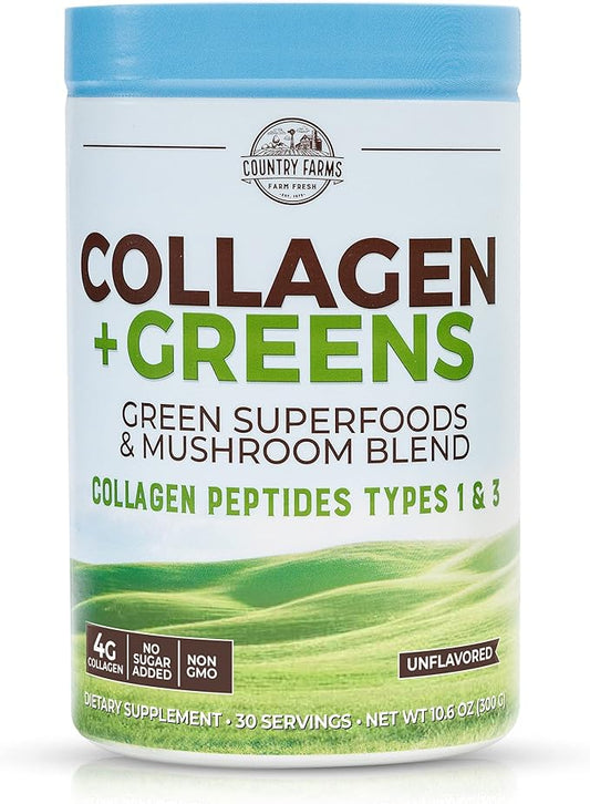 COUNTRY FARMS Collagen Peptides Powder 10.6 Oz 30 Servings