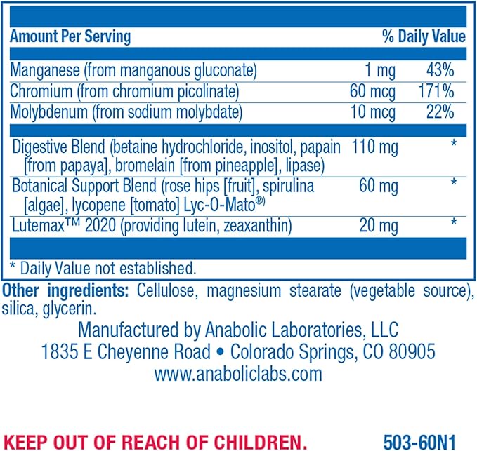 Iron Free Daily Multivitamin for Men 60 Tablets
