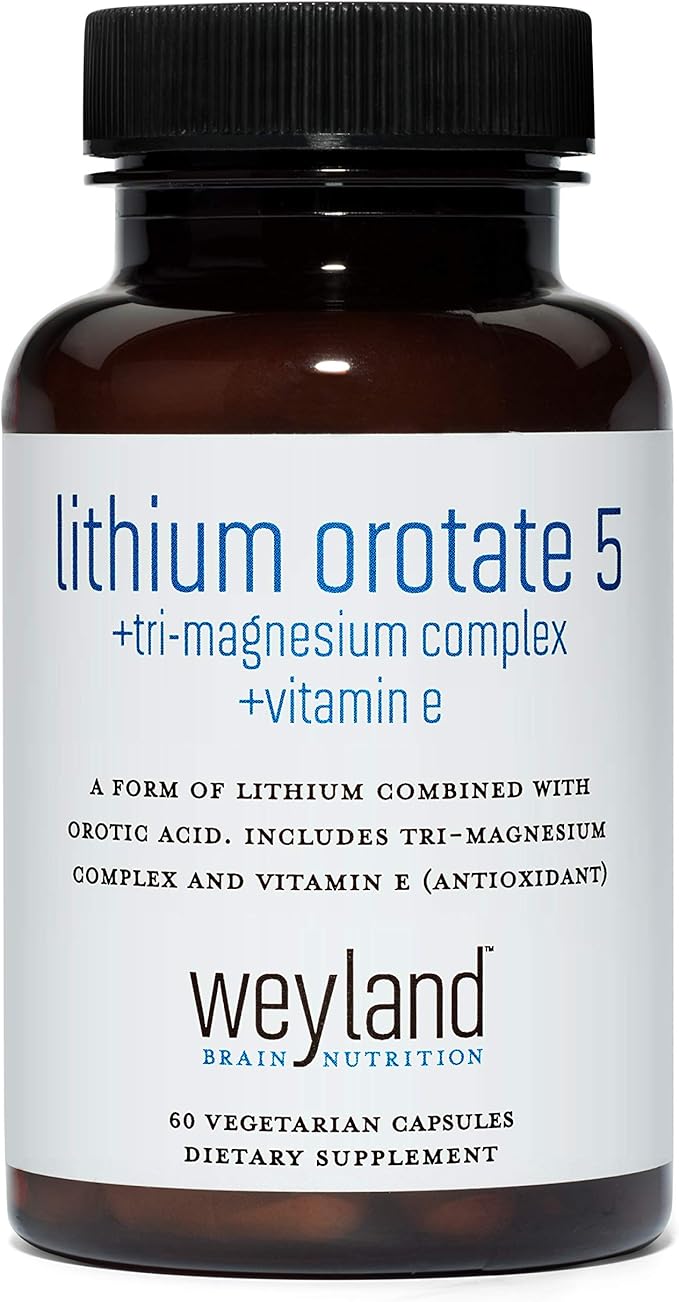 Lithium Orotate 5mg + Tri-Magnesium Threonate, 60 Vegetarian