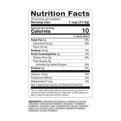 BareOrganics 13313 Cardio Care USDA Organic Coffee Pods, Compatible Organic Coffee Pods, Infused with Superfoods & Probiotics, Vegan Friendly, Gluten Free, 10 Single Serve Cups