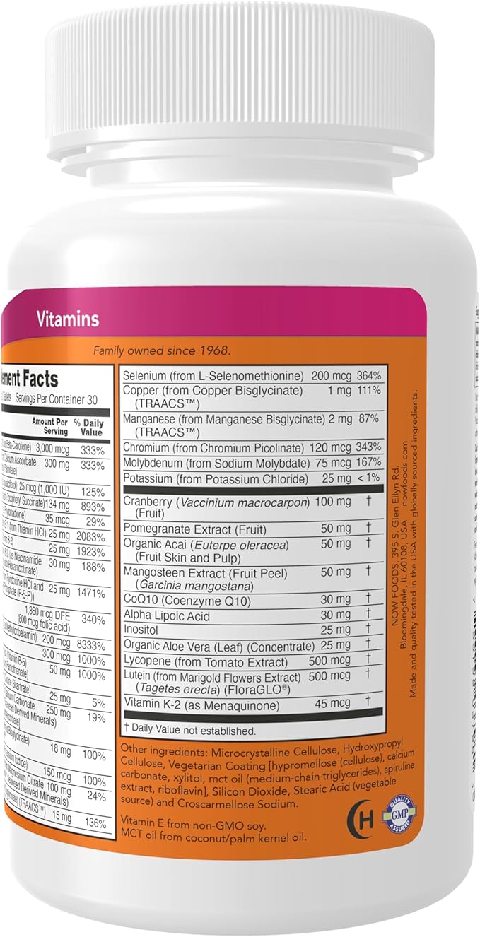 NOW Supplements, Eve™ Women's Multivitamin CoQ10, plus 90 Tablets