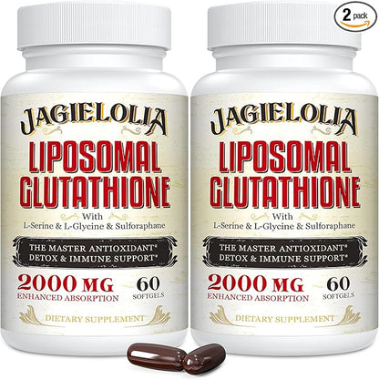 Liposomal Glutathione 2000 mg with L-Serine, 120 Softgels