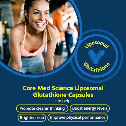 Core Med Science Liposomal Glutathione Supplement (500mg, 60 60 Capsules)