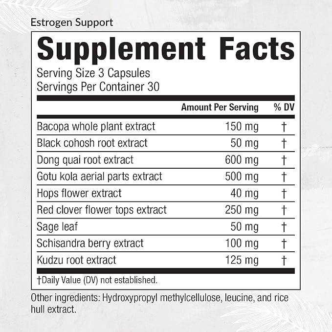 Equilife - Estrogen Support, Herbal Hormone (90 Capsules)