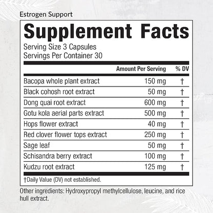 Equilife - Estrogen Support, Herbal Hormone (90 Capsules)
