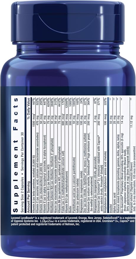 Life Extension Two-Per-Day Multivitamin 60 Capsules