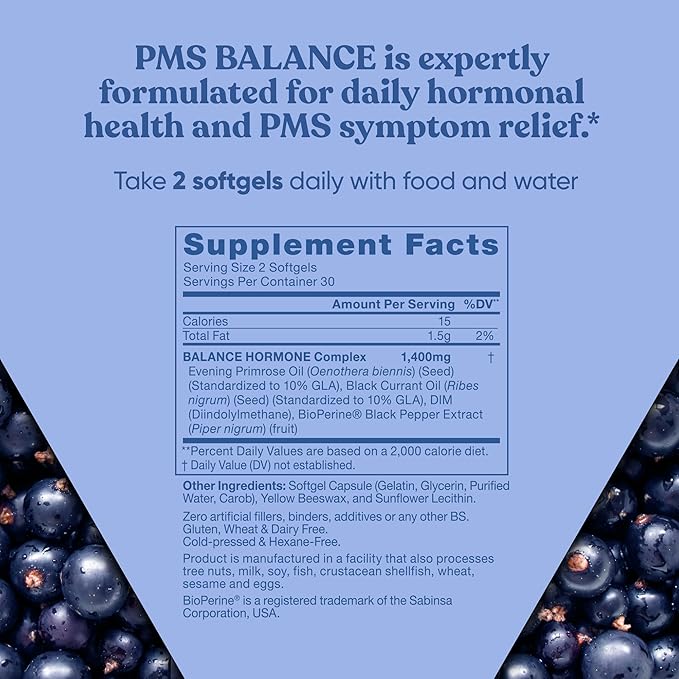 Balance PMS Vitamins for Women 60 Liquid