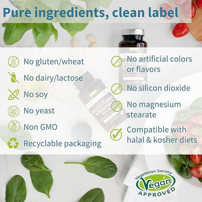 Men's Multivitamin, Clean Label & Vegan,