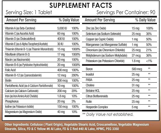 Bariatric Best Multivitamin Tablets – 90 Tablets