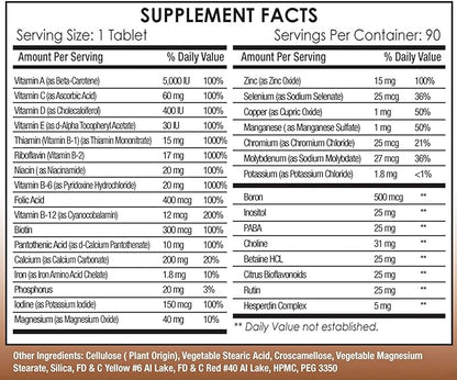 Bariatric Best Multivitamin Tablets – 90 Tablets