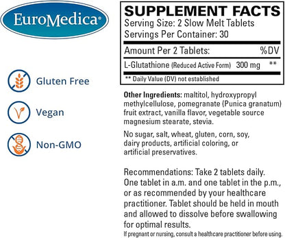 Euromedica Clinical Glutathione 60 Tablets 30 Servings
