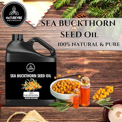 Naturevibe Botanicals Sea Buckthorn Oil 32 Ounces 100% Pure