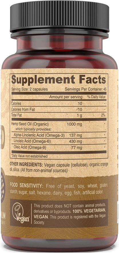 DEVA Vegan Vitamins Hemp Oil 3 6 6 9-90 9-90 Vegan 2)