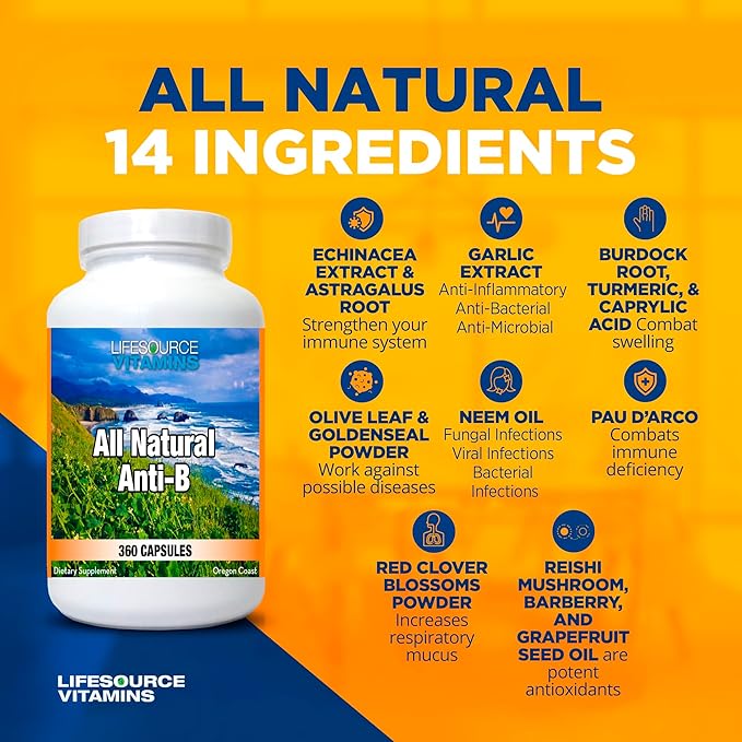 LifeSource Vitamins All Natural Anti-B 14 All 360 Immune