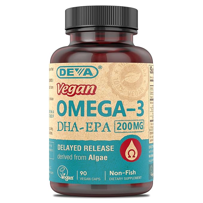 DEVA Nutrition Vegan Omega-3 DHA-EPA, from 90 Vegan 1-Pack