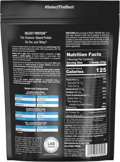 PEScience Select Low Carb Protein Powder, Chocolate Truffle, 5 Serving, Keto Friendly and Gluten Free