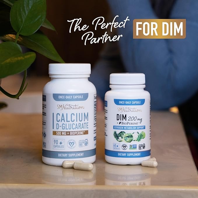 Calcium D-Glucarate | 500mg | CDG 500mg | 90 Ct. (3-Month Supply)