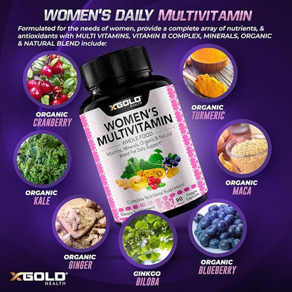 Vegan Women's Daily Multivitamin 50 Plus -90 Capsules