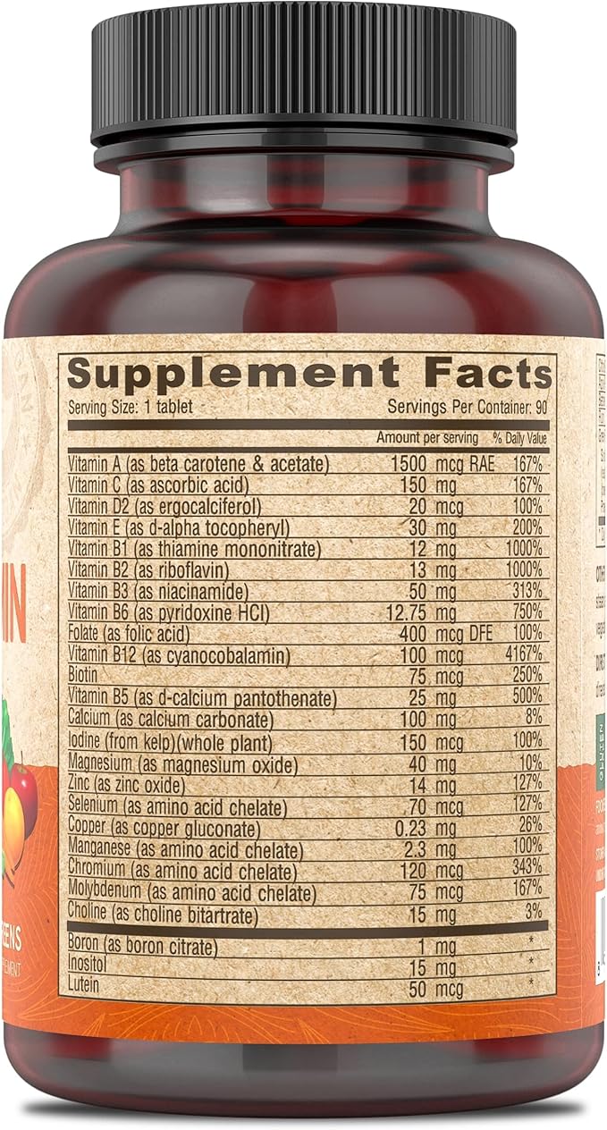 DEVA Vegan Multivitamin and Mineral Supplement 90 Coated 2)