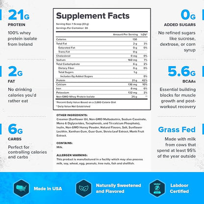 LEGION Whey+ Whey Isolate Protein Powder 30 Servings (30 Serving,