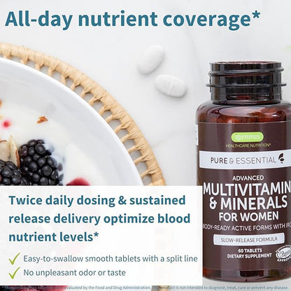 Methylated Women's Multivitamin, Methyl Folate 180 Tablets,