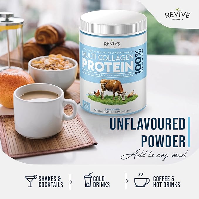 Revive Naturals Multi Collagen Hydrolyzed Protein (16oz) -