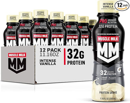 Muscle Milk Pro Advanced Nutrition Protein 11.16 Fl 12), 32g 32g Protein, 1g Sugar, 16 Vitamins 5g Fiber,