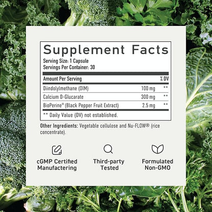 Calcium D-Glucarate with DIM Supplement 30ct