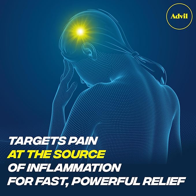 Advil Pain Reliever and Fever Reducer, 200mg for 24 Coated