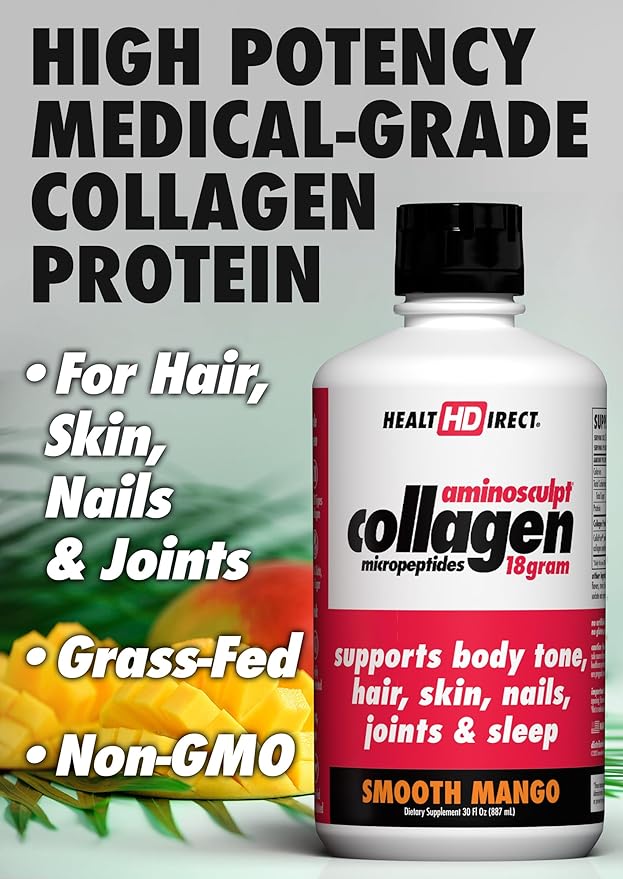 HEALTH DIRECT AminoSculpt Sugar-Free Collagen Supplement 30 Fl