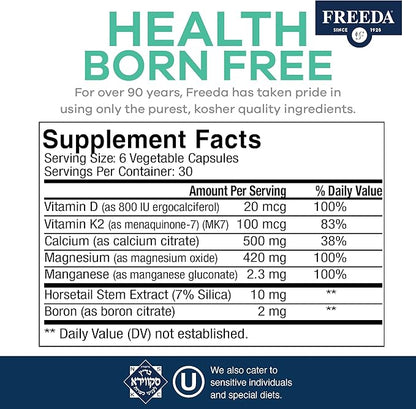 Freeda Calcium Complex K2 - (180 Capsules)