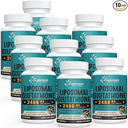 2400 MG Liposomal Glutathione Softgels, Max 600 Softgels