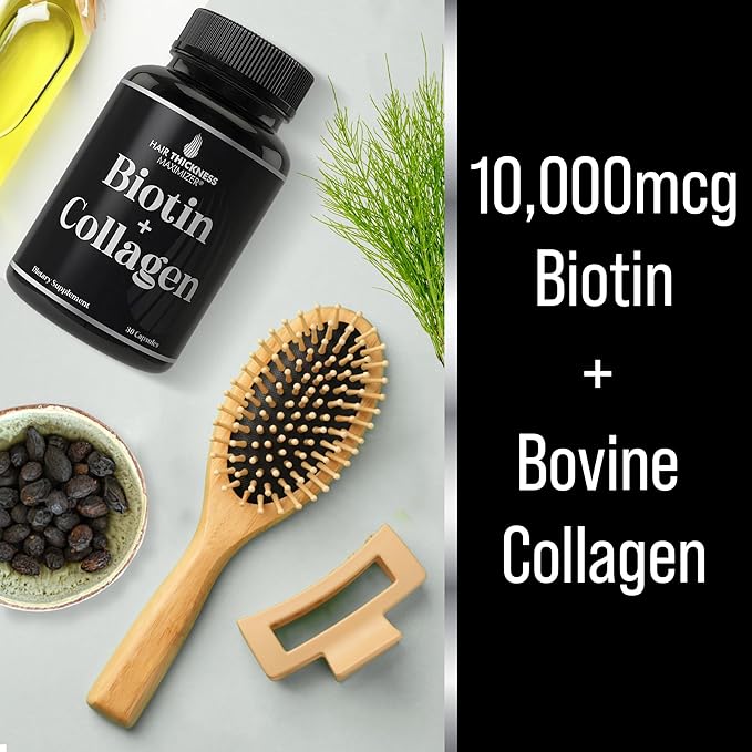 Biotin and Collagen Supplements 10000mcg Biotin 2-in-1 Hair
